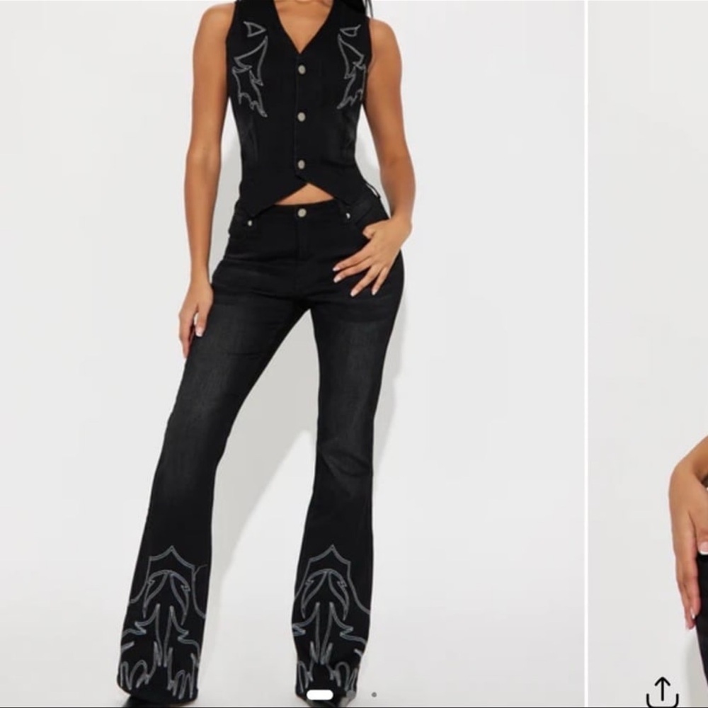 Fashion nova rodeo western two piece set